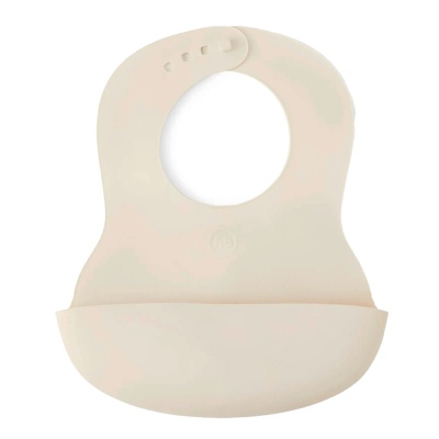 Нагрудный фартук силиконовый Happy Baby 16006 milky 1